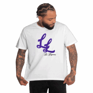 CAMISETA LA LAGUNA INICIALES UNISEX CUELLO REDONDO